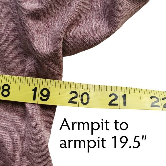 LOGO by Lori Goldstein Knit Tie Front Yoga Cardigan in Mauve Dusty Purple XS - Picture 9 of 13